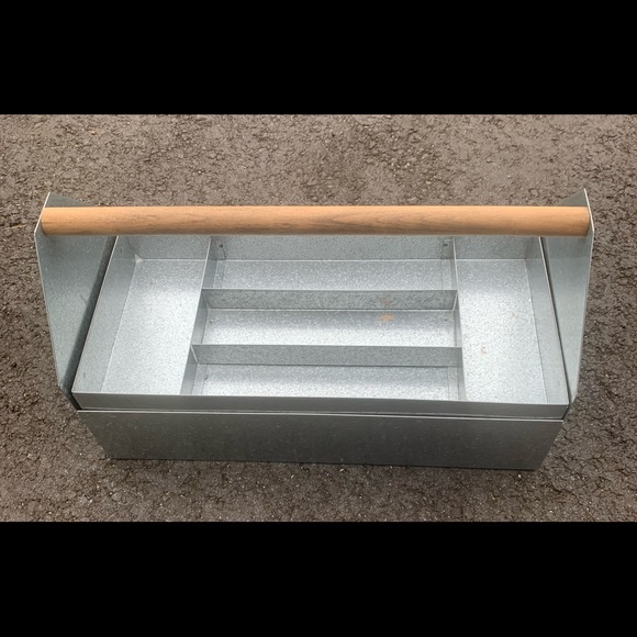 Galvanized Steel Metal Tool Box, Caddy, Industrial, Rustic, Primitive Home Decor - Picture 3 of 6